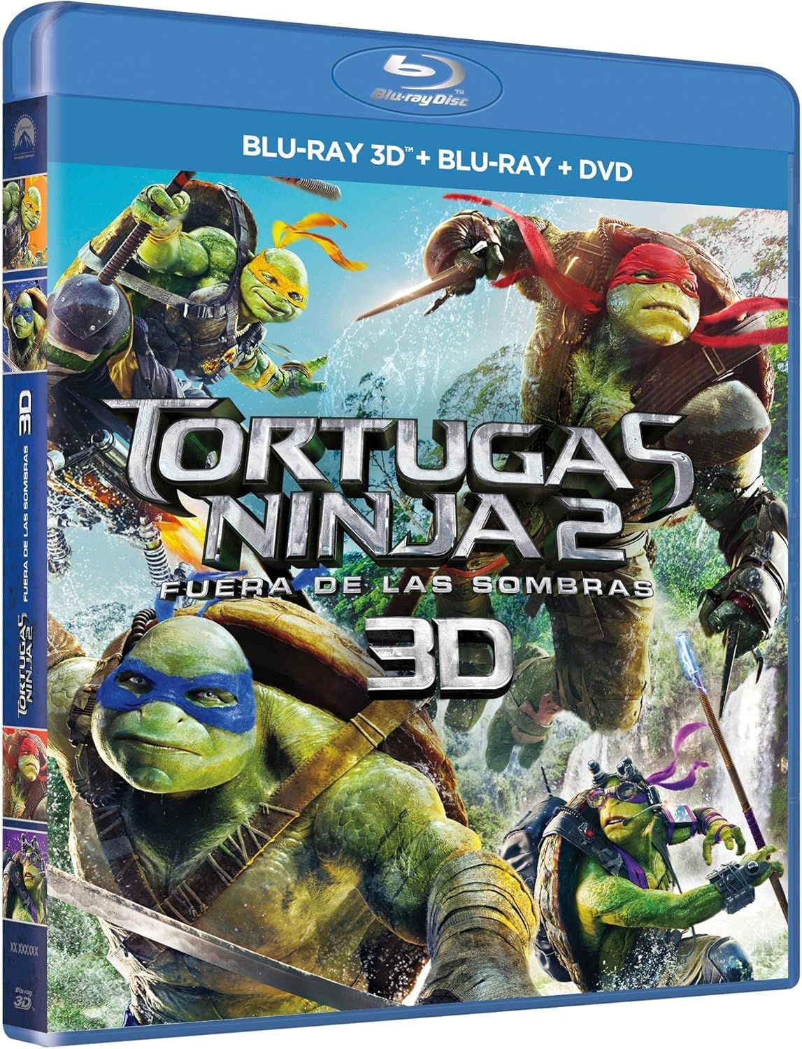 BR3D BR DVD TORTUGAS NINJA FUERA DE LAS SOMBRAS