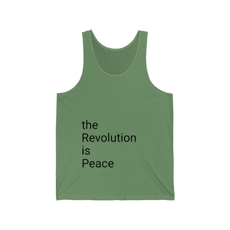 Thumbnail: “the Revolution is Peace” Jersey Tank