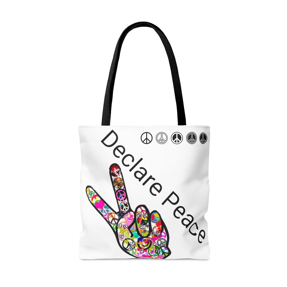 Thumbnail: Declare Peace Sign Tote