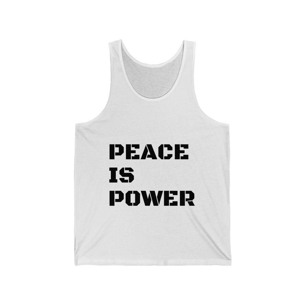 PEACE IS POWER Jersey Tank