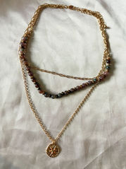 Layered Sand Dollar Necklace 