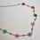 Thumbnail: Colorful Flower Gold Chain Necklace 