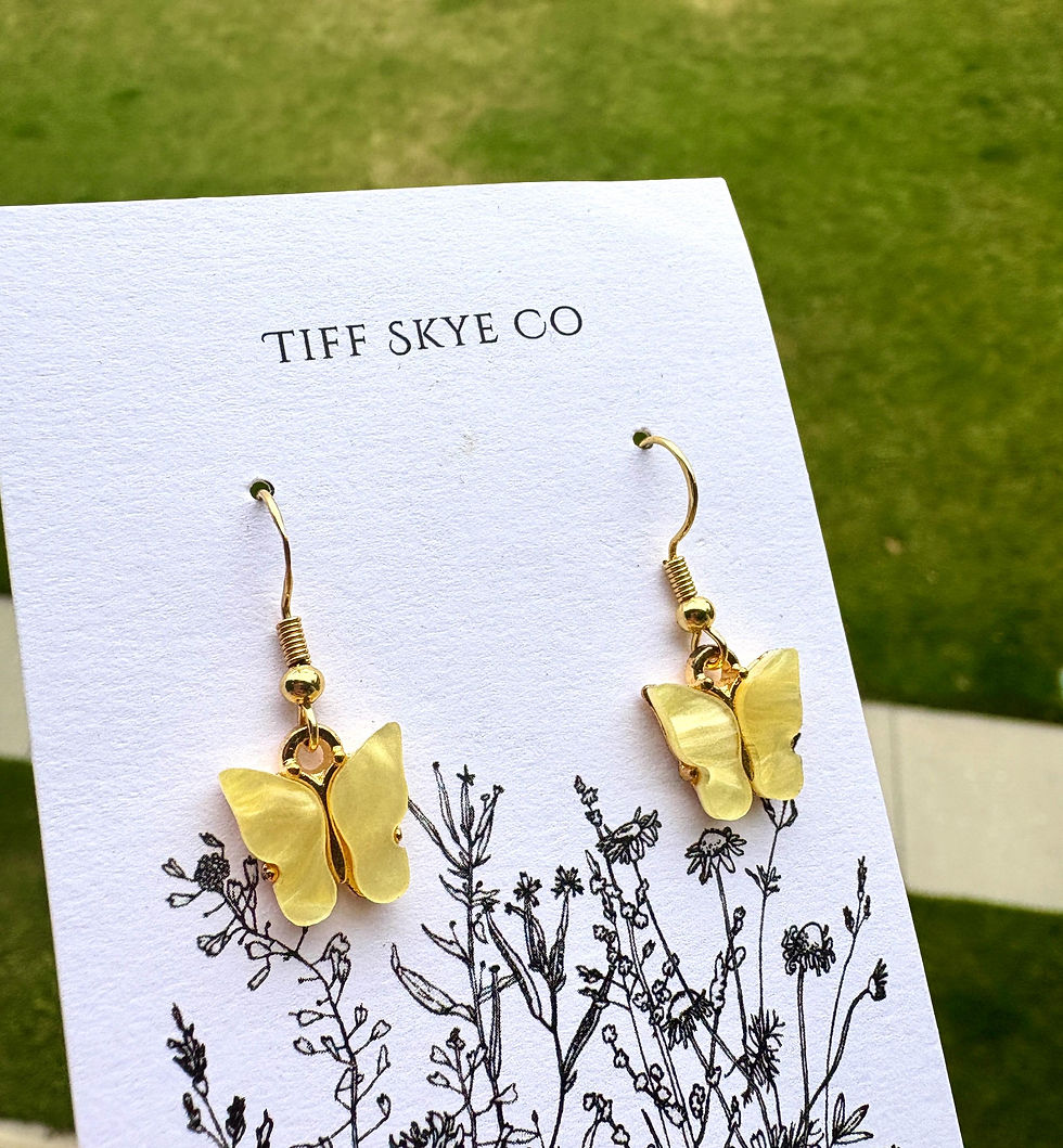 Thumbnail: Colorful Butterfly Earrings 