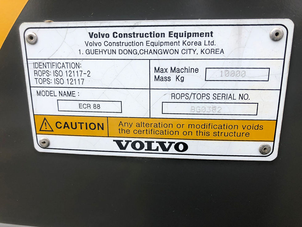 Miniatura: USATO - Escavatore Volvo ECR88 Plus (VENDUTO)
