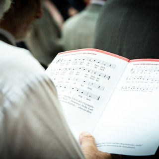 Detailaufnahmen, wie ein Notenbuch, gehören ebenso zu einer guten Event-Reportage.