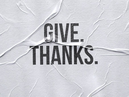 A Time to Give Thanks