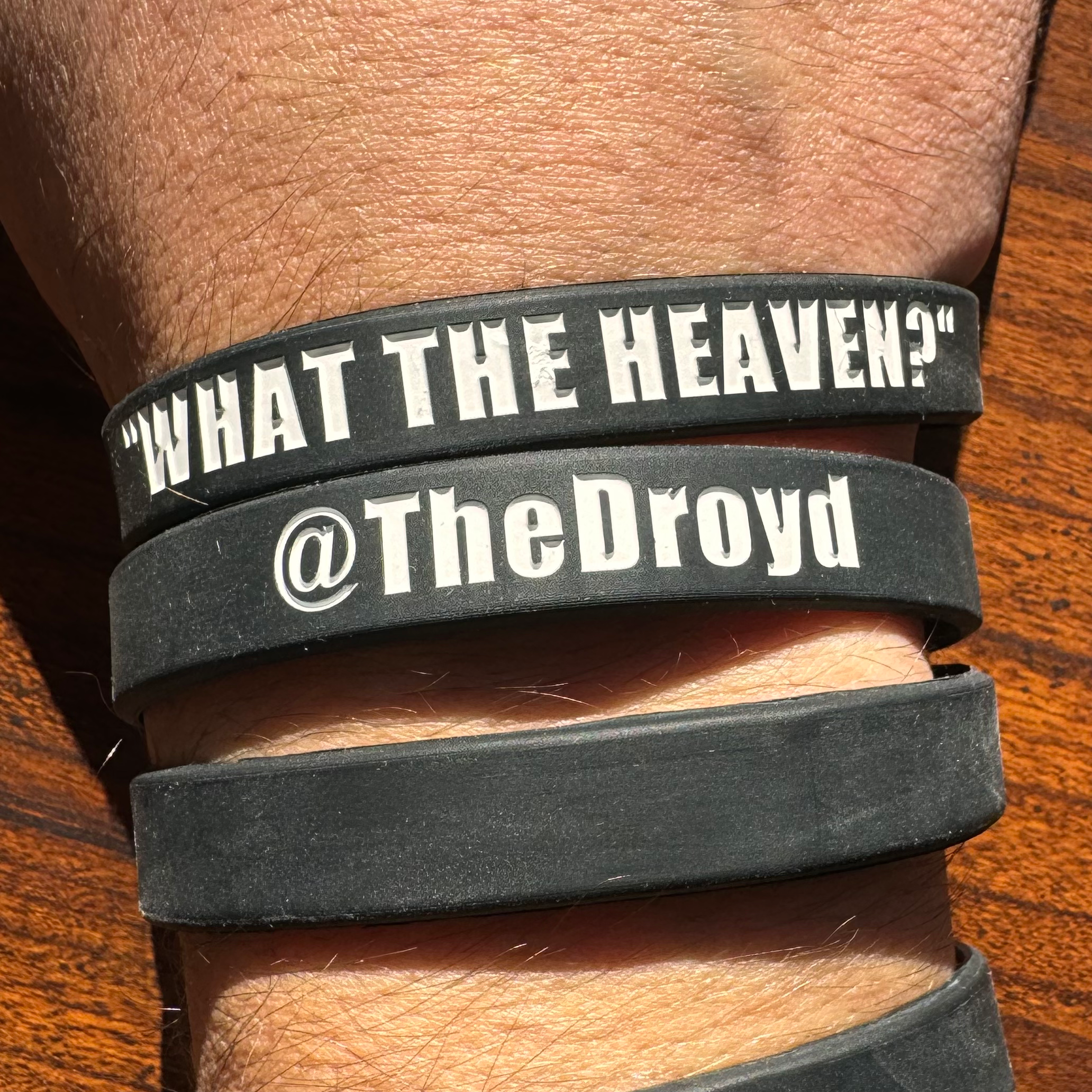 "WHAT THE HEAVEN?" wristband