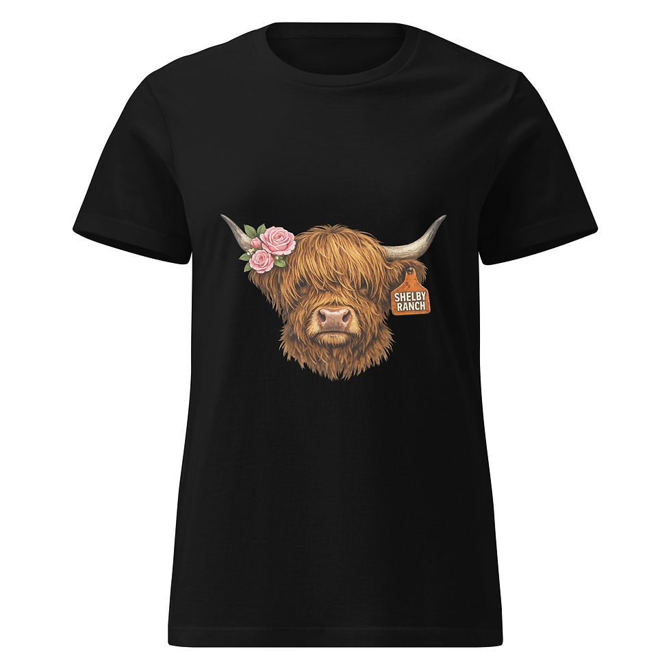 Thumbnail: Blondie The Highland Cow Valentine Tee