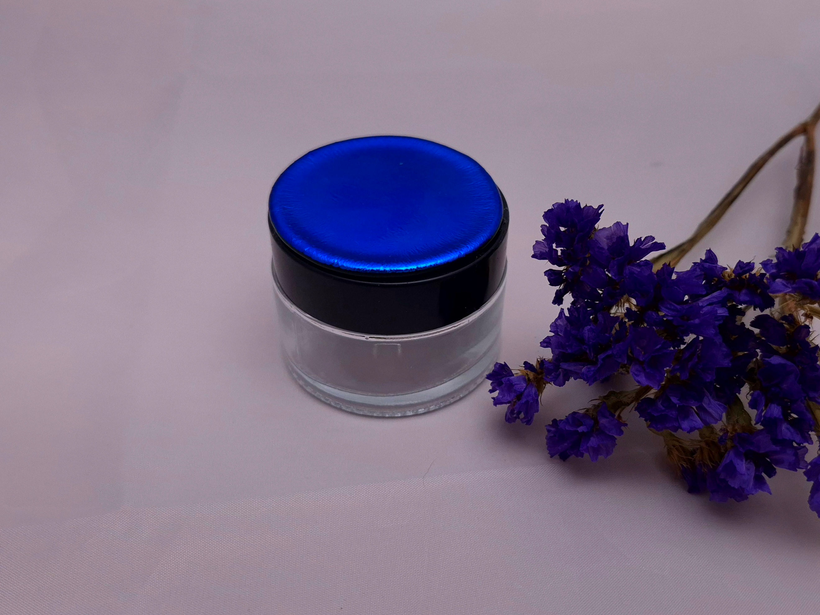 Colorful Cobalt Blue Storage Jar