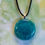 Thumbnail: Crystal Blue Swirling Water Pendant