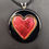 Thumbnail: Black Cherry Heart Necklace