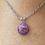 Thumbnail: Speckled Purple, Pink & Red Dot Necklace