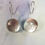 Thumbnail: Sparkling Silver Dichroic Dot Earrings
