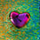 Thumbnail: Pink & Purple Dichroic Glass Pocket Heart