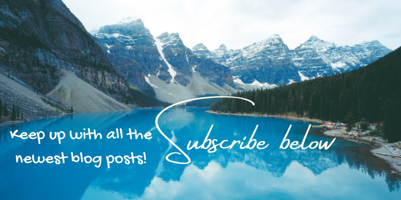 Keep up with all the newest blog posts! Subscribe below. On background of snow covered mountains and alpine lake.