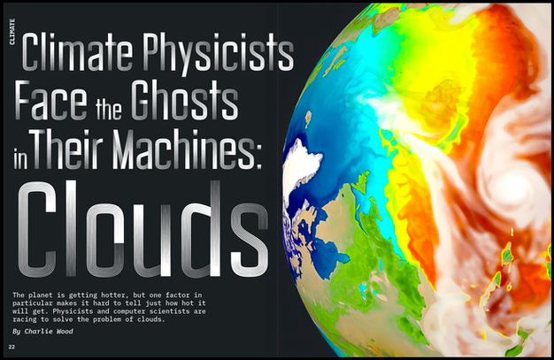 CLIMATE magazine spread