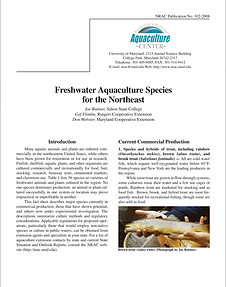 NRAC Northeastern Regional Aquaculture Center sustainable growth and innovation
