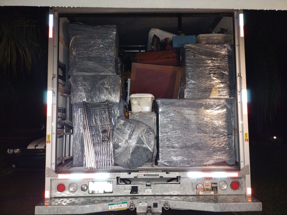 Loaded Moving Truck 