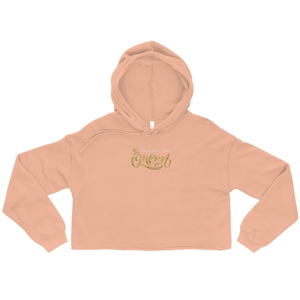 Thumbnail: Reading the Queen Unisex Crop Hoodie