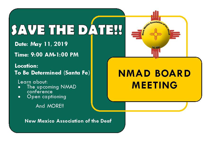 NMAD Board Meeting
