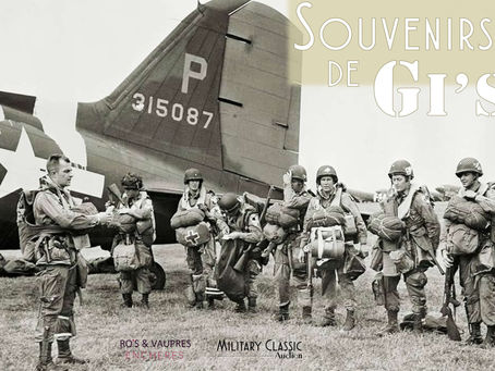 Vente aux enchères Militaria - Souvenirs de Gi's