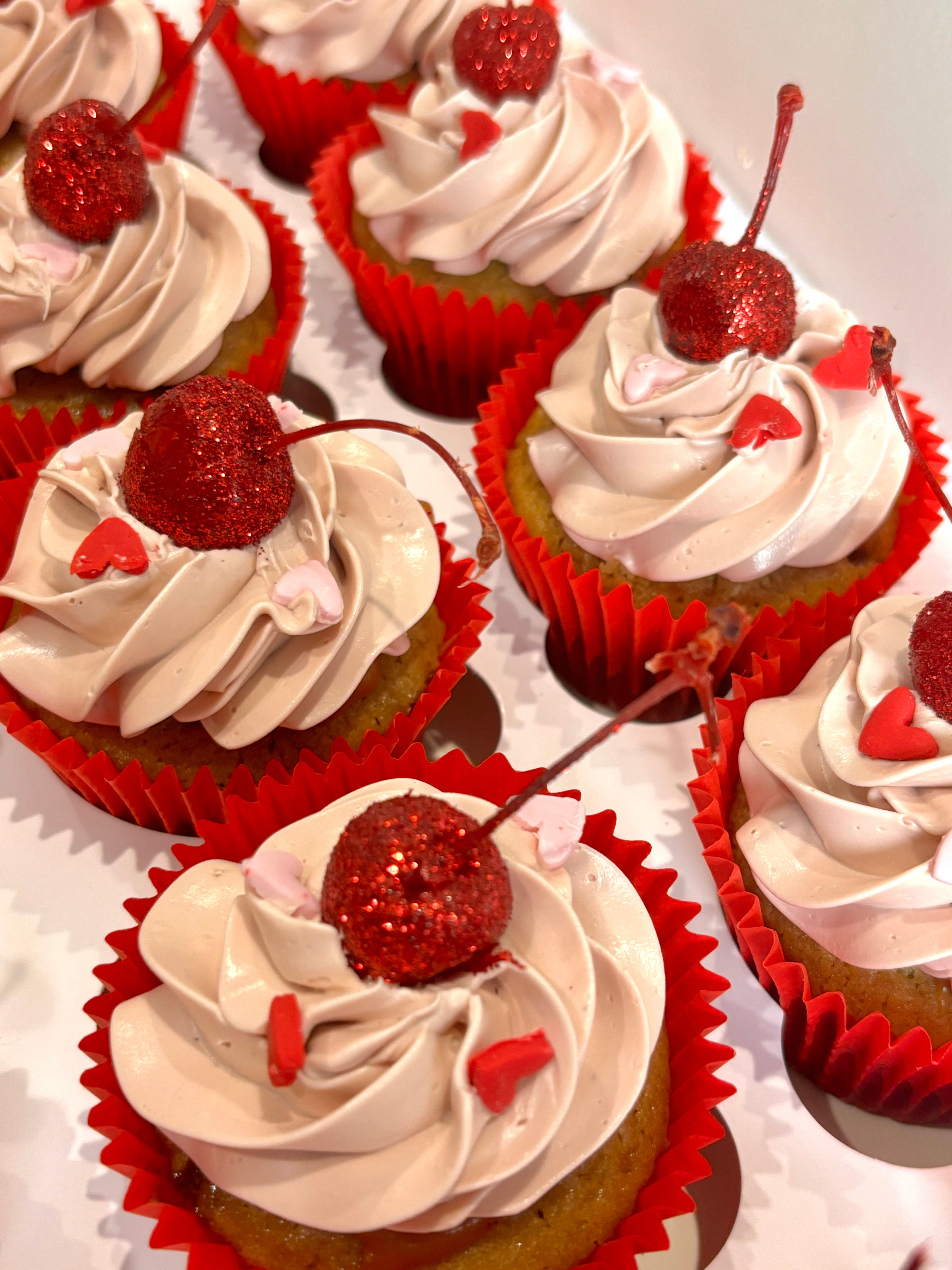 Cherry cupcakes