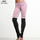 Thumbnail: New Fashion  Leggings - Candy Colors and Black Patchwork Women