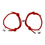 Thumbnail: 2Pcs Minimalist Lovers Matching Friendship Bracelet Rope Braided Couple Magnetic