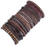 Thumbnail: 10 Pcs/set Weave Wrap Leather Men Bracelets for Women Bangles Femme Homme Male