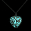 Thumbnail: FAMSHIN Luminous Silver Color Hollow Glowing Stone Pendant Necklace Statement