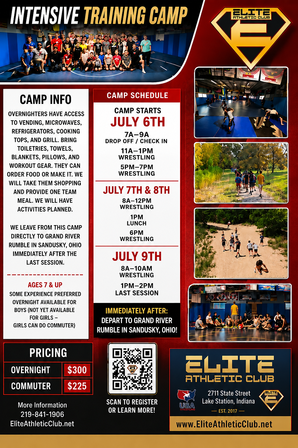 Training Camp - Fargo & Grand River Rumble competitors looking to prepare this is it!