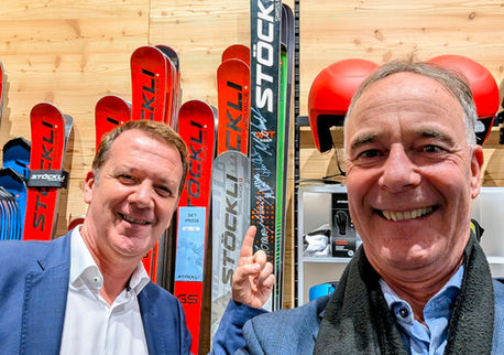 Daniel Rolla Co CEO of Swiss Interim Management and Philippe Zülig at Stöckli Ski