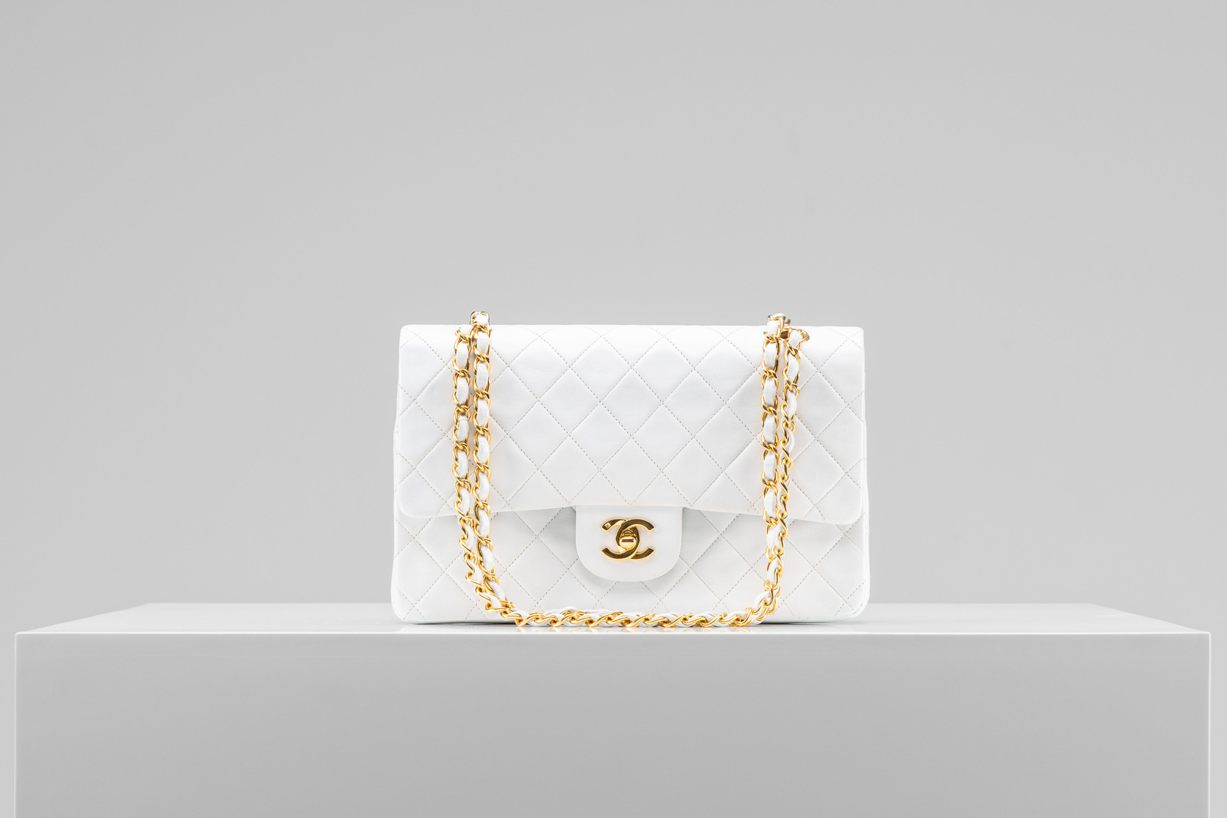 Chanel Classic Medium White