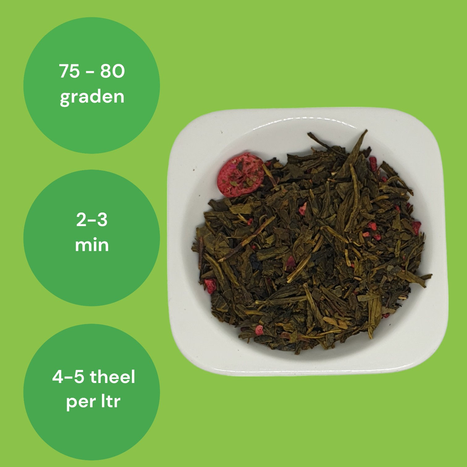 Sencha cranberry roos