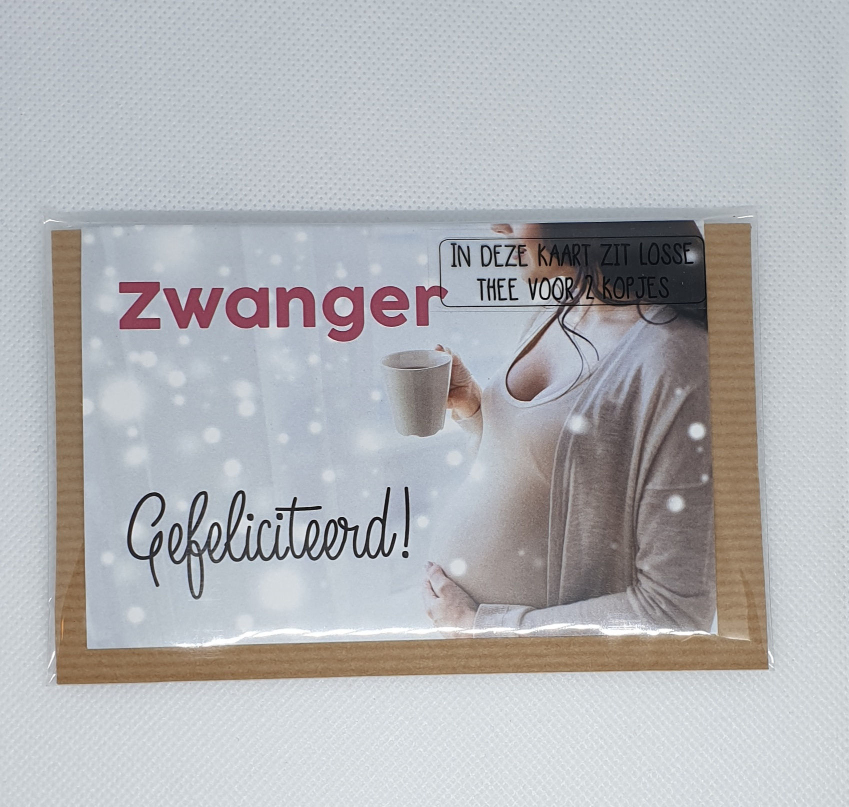 Kaart met thee ( zwanger)