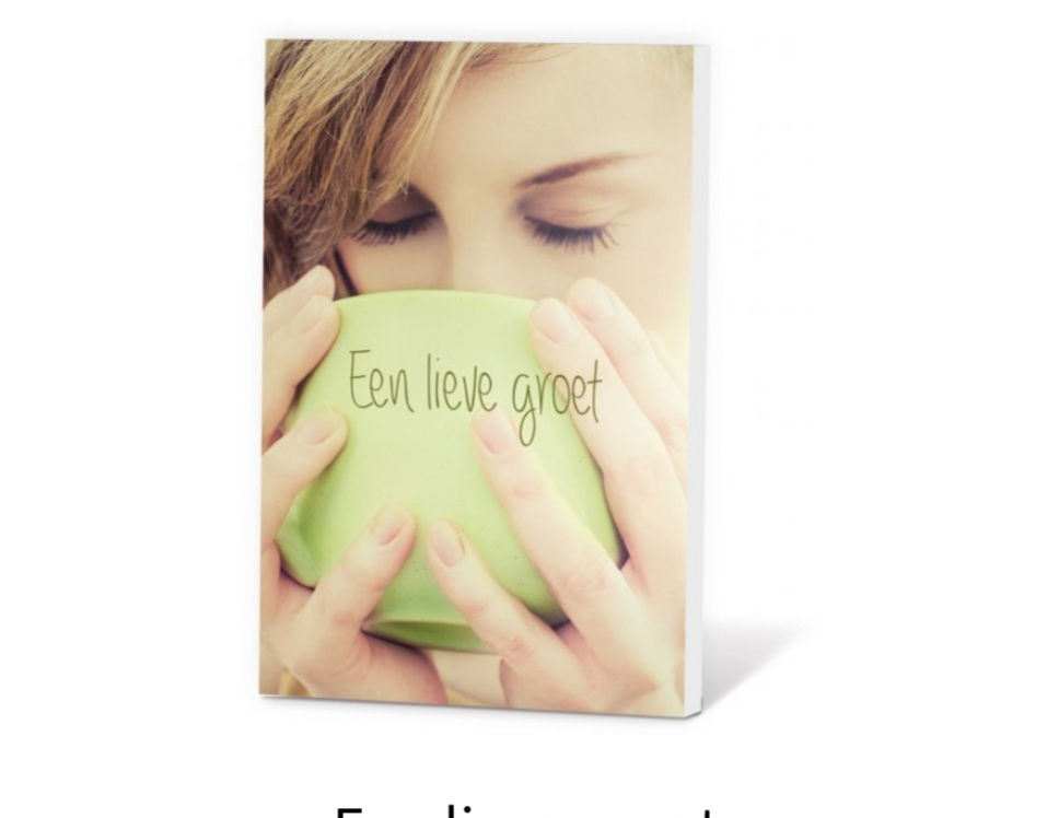 Thee in een kaartje ( een lieve groet)