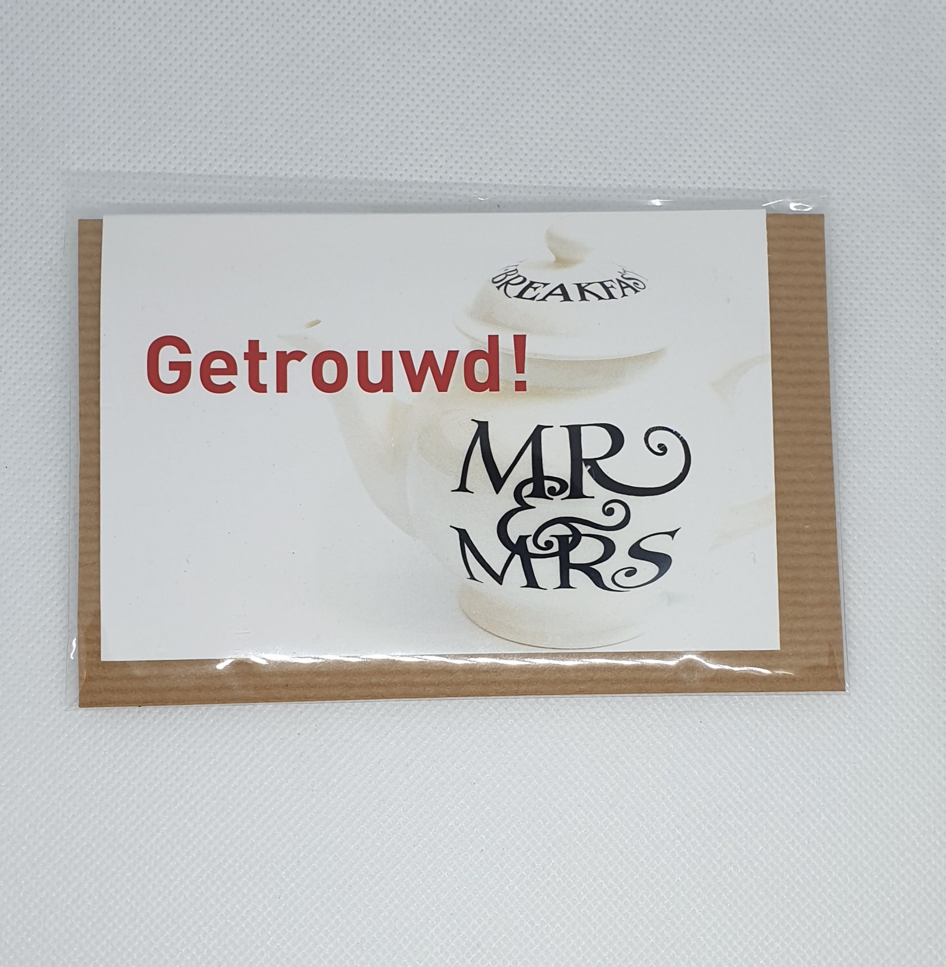 Kaart met thee ( getrouwd mr&mrs)