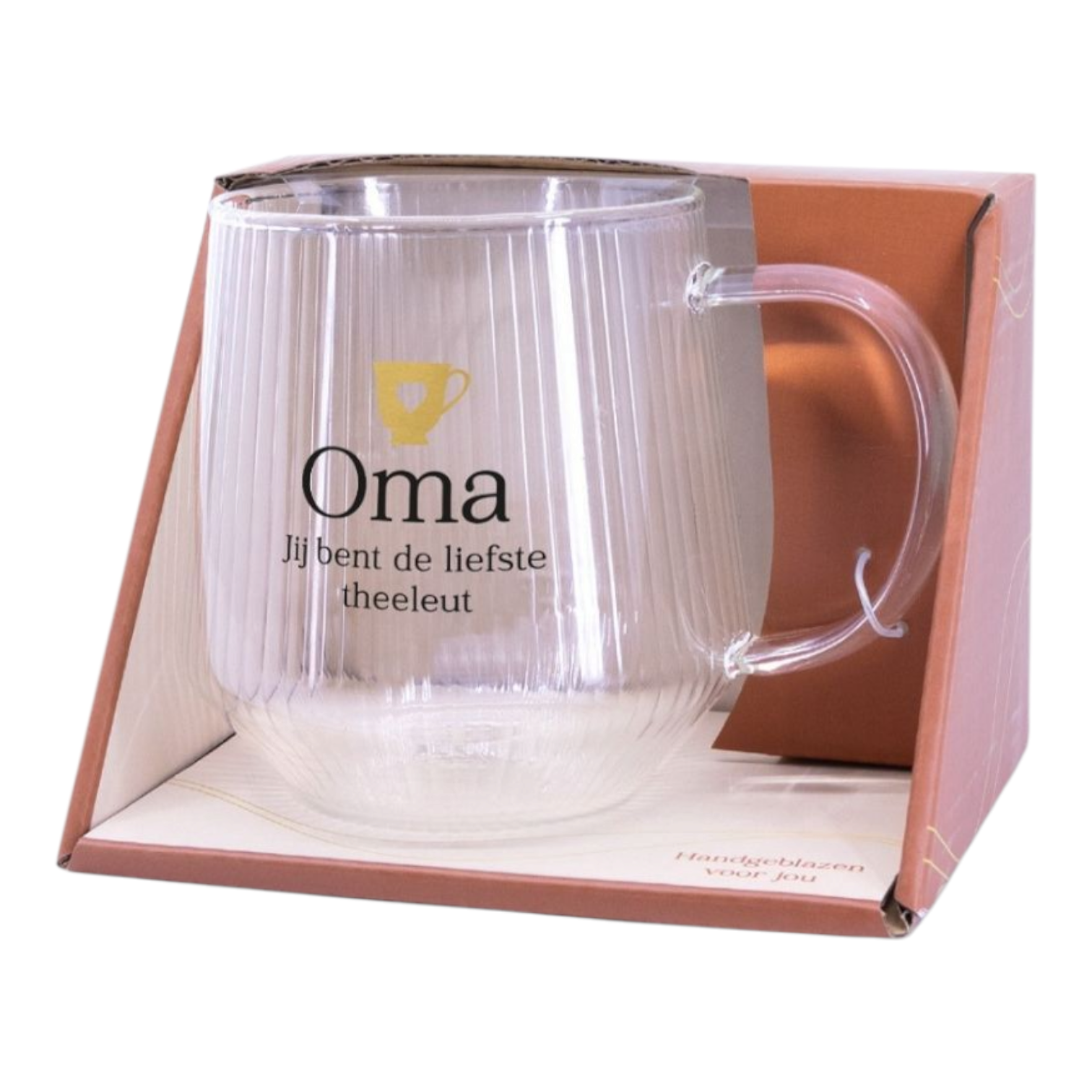 Thee glas oma