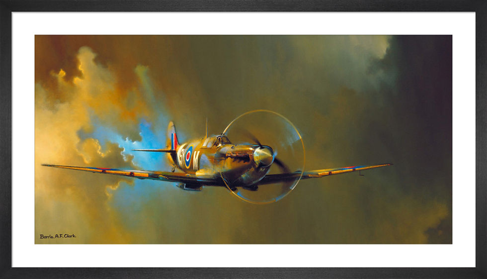 The iconic "Spitfire" by British artist Barrie A.F. Clark