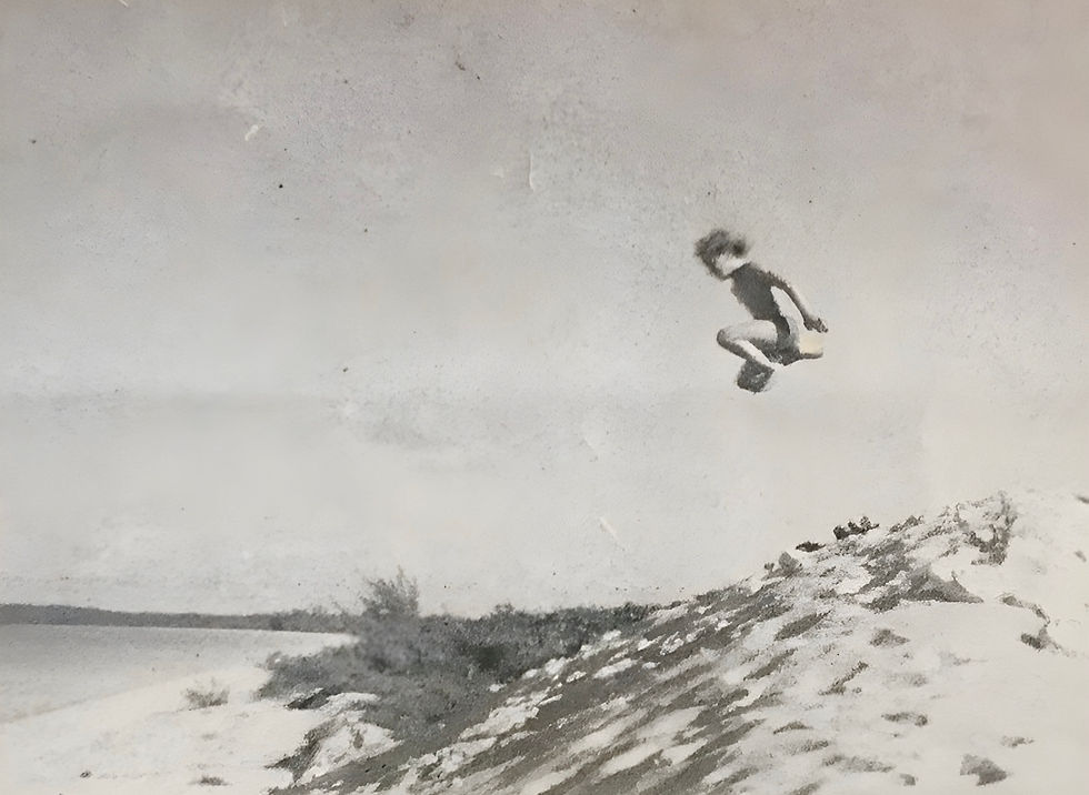 Me learning to fly.