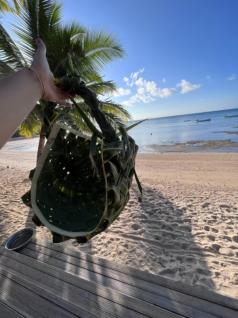 Traditional basket weaving Fiji