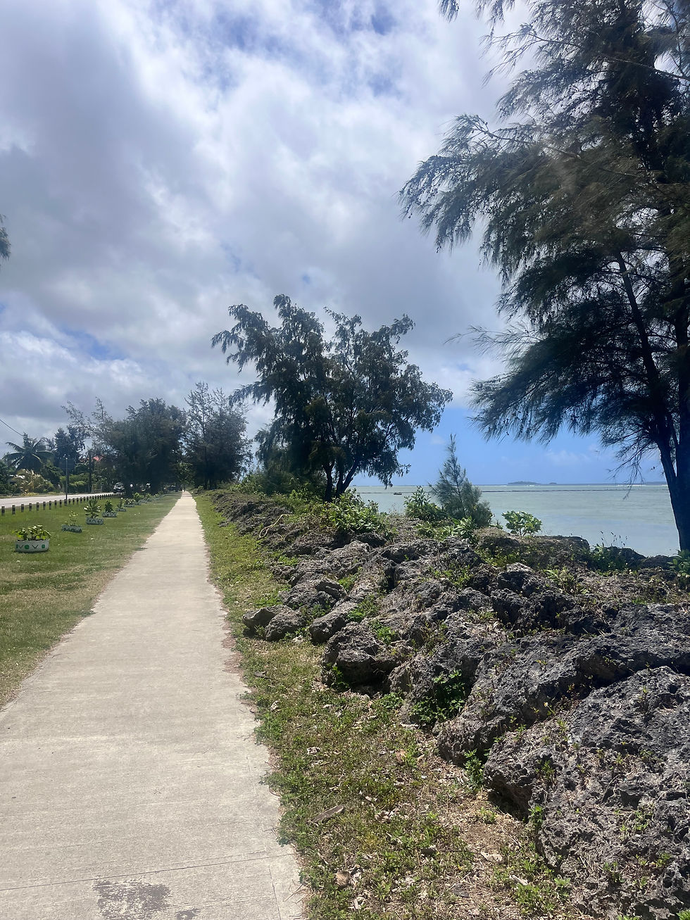 The walking trail on Nuku'alofa waterfront