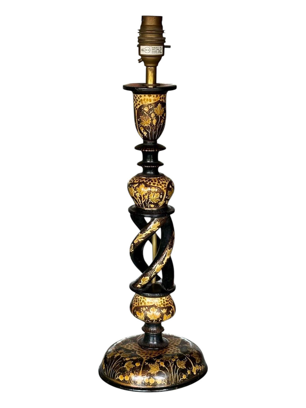 Miniatura: Lámpara de mesa india Circa 1.950.