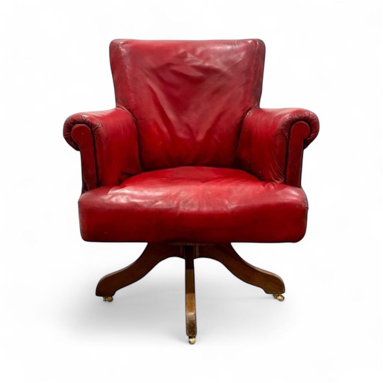 Sillón Club inglés giratorio Circa 1.900.