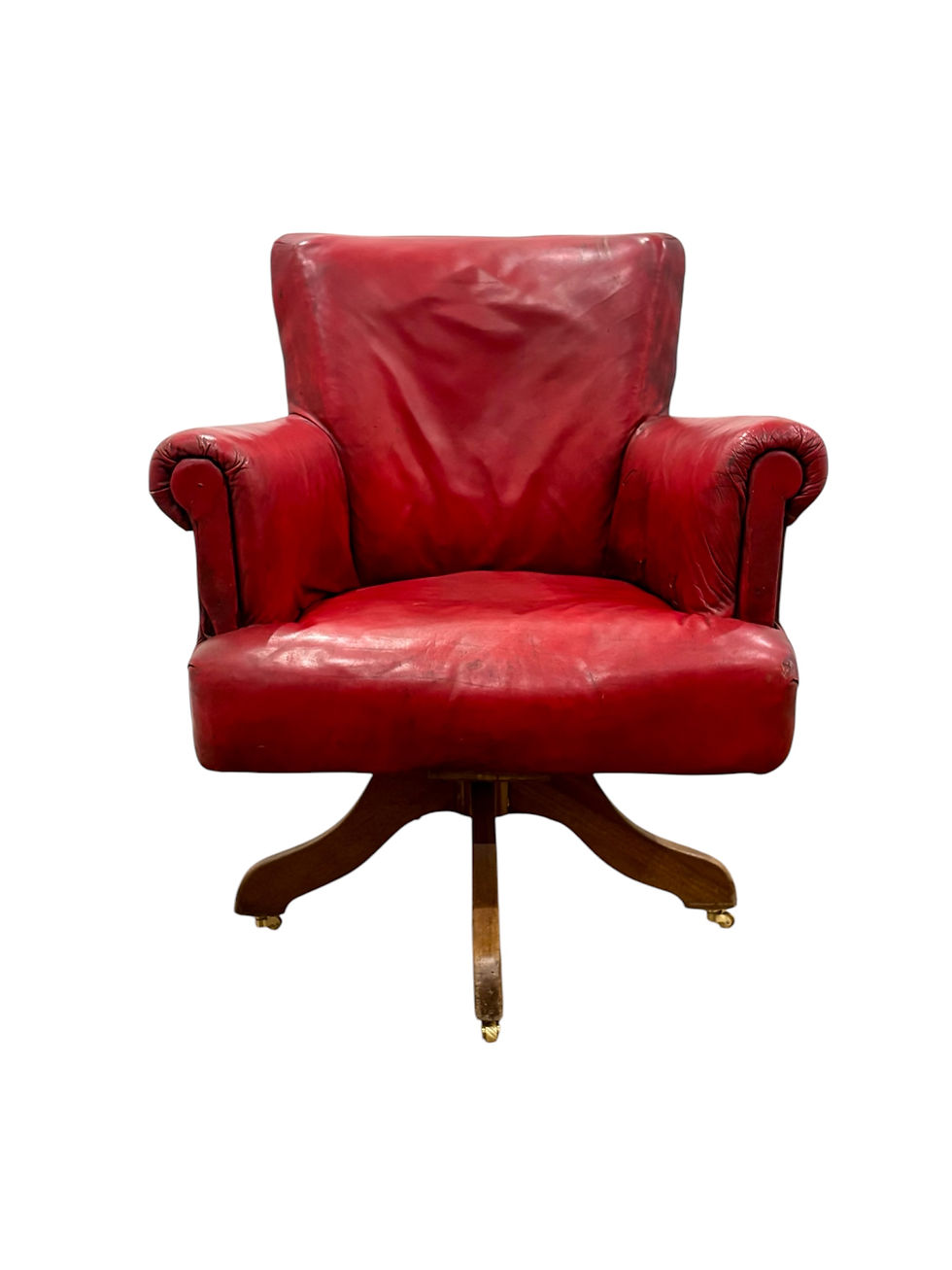 Sillón Club inglés giratorio Circa 1.900.