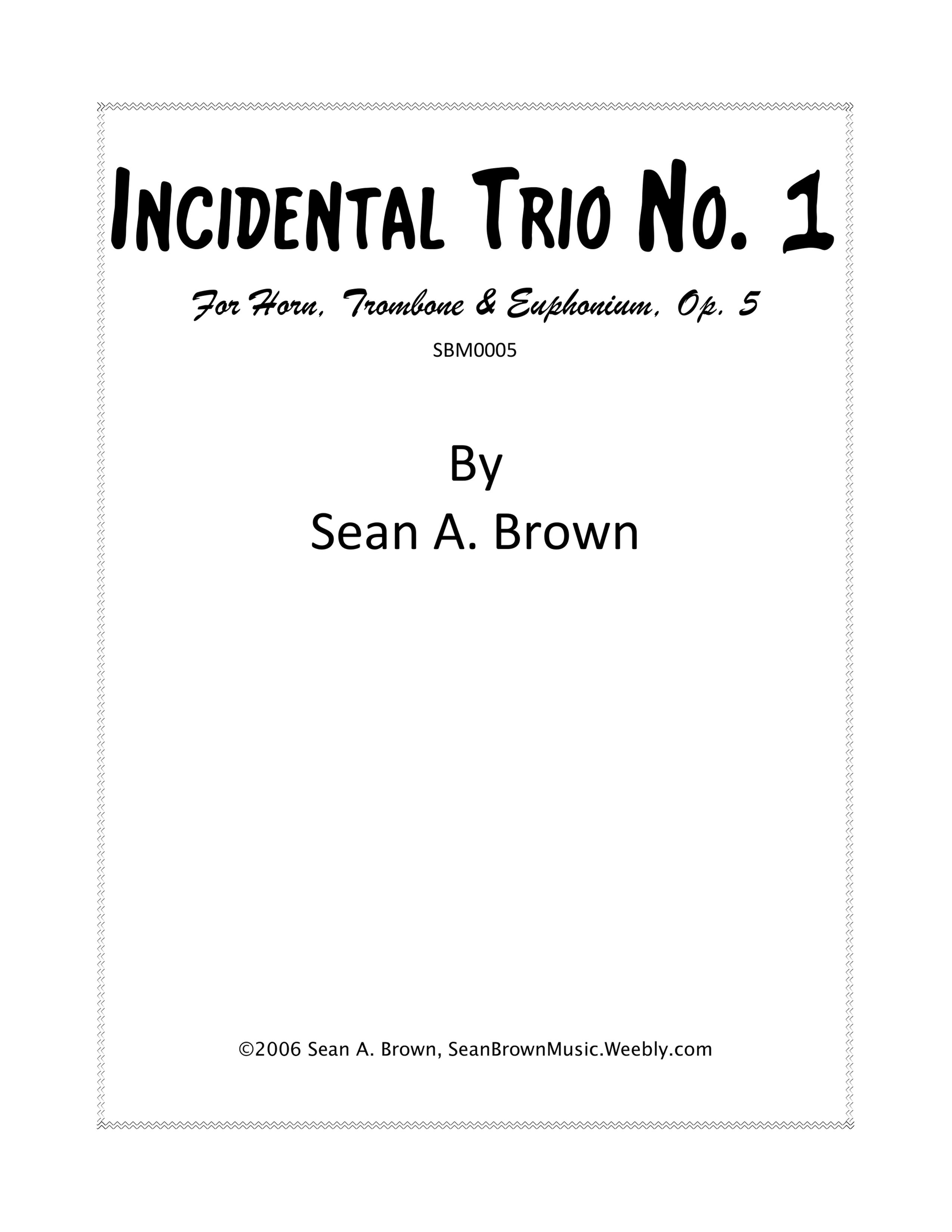 Incidental Trio No. 2 (Sean Brown)