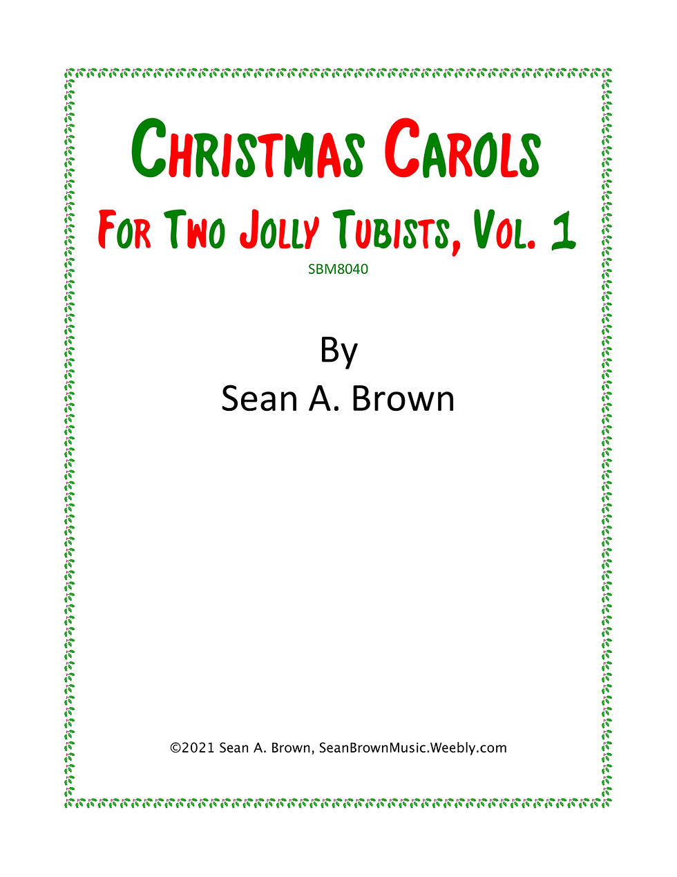 Christmas Carols for Two Jolly Tubists Vol. 1 - Sean Brown