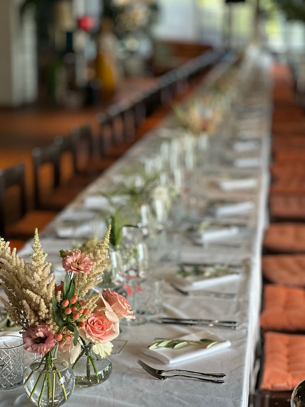 Hochzeitstafel Drinnen