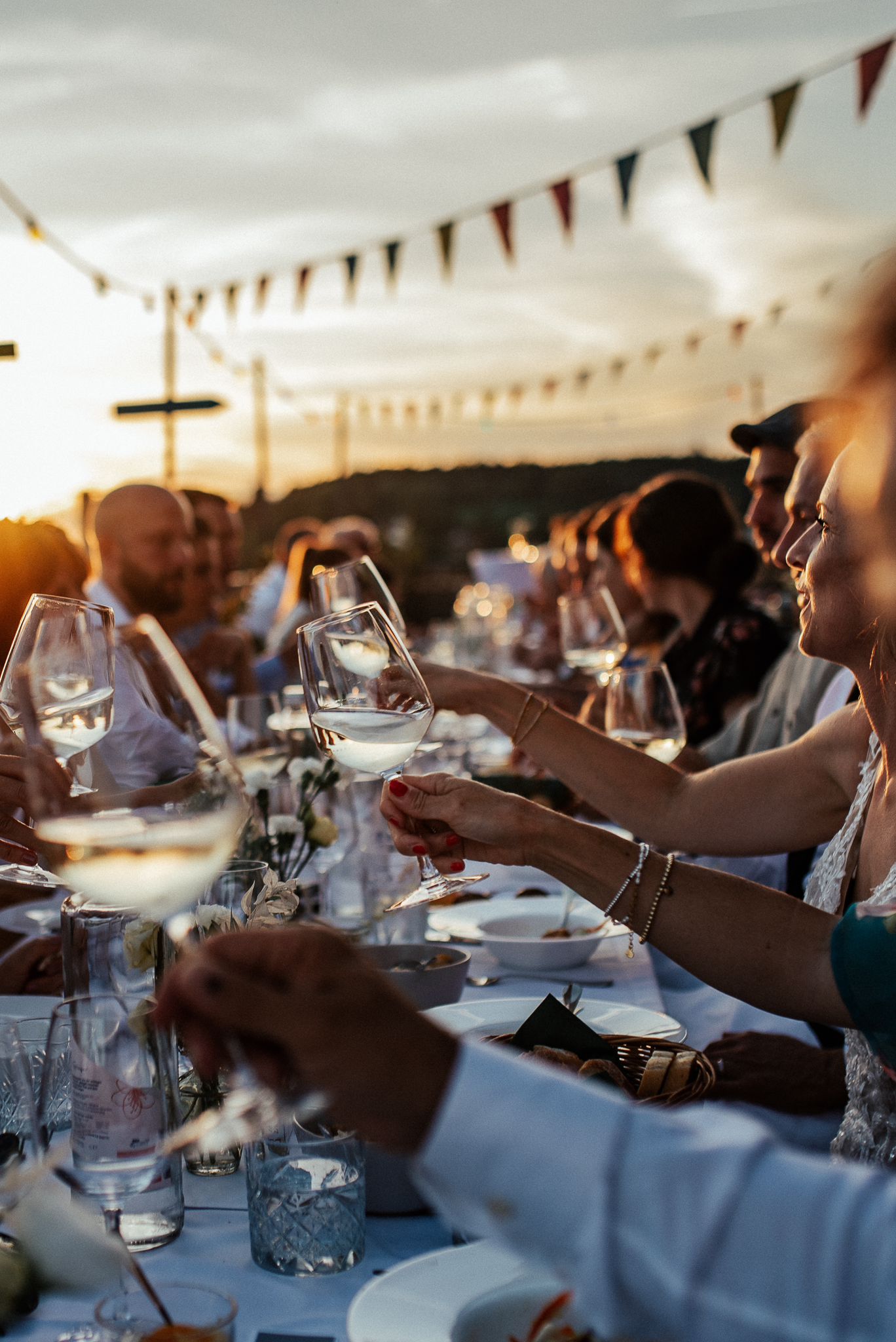 Fest auf der Dachterrasse