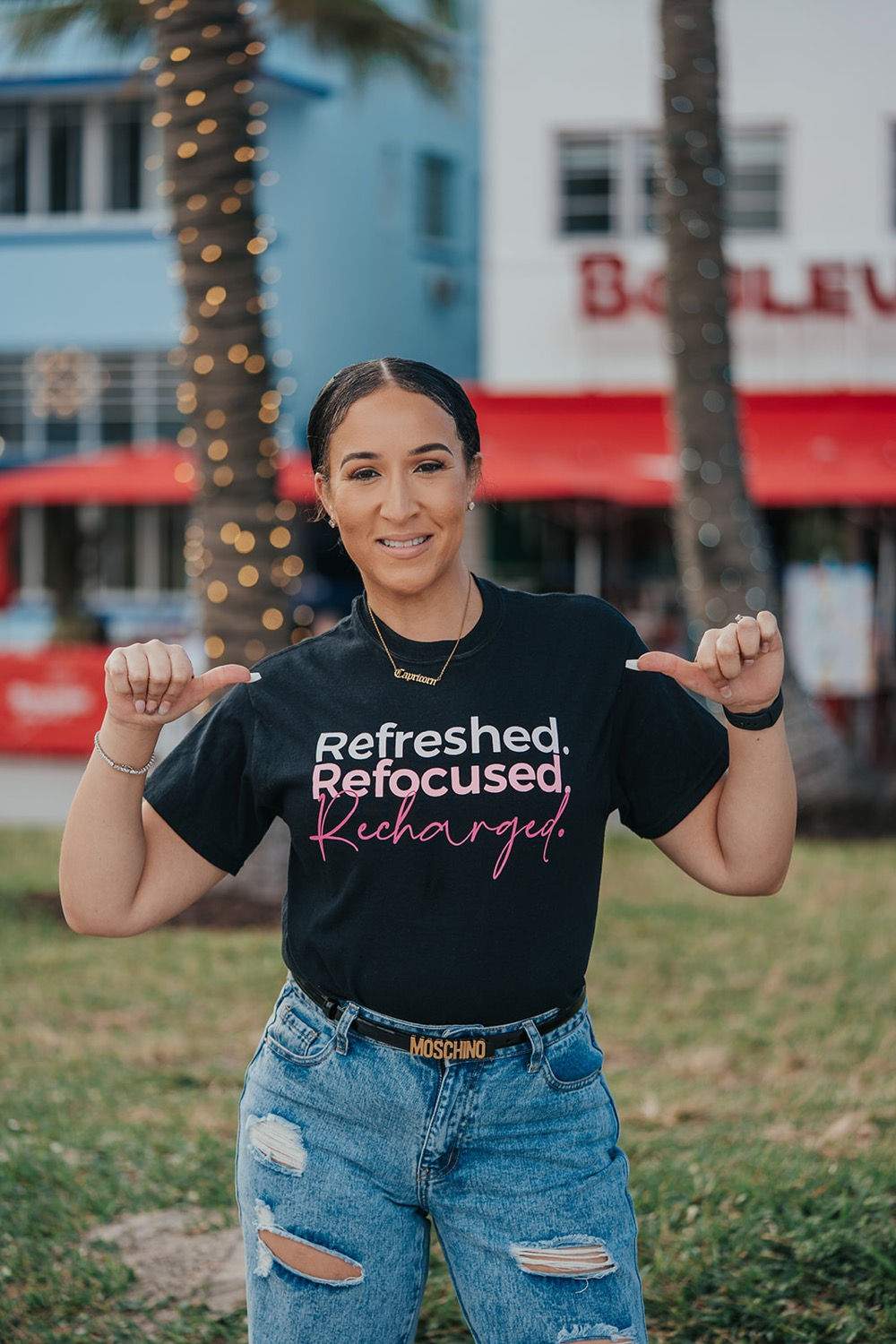 Refreshed.Refocused.Recharged tee